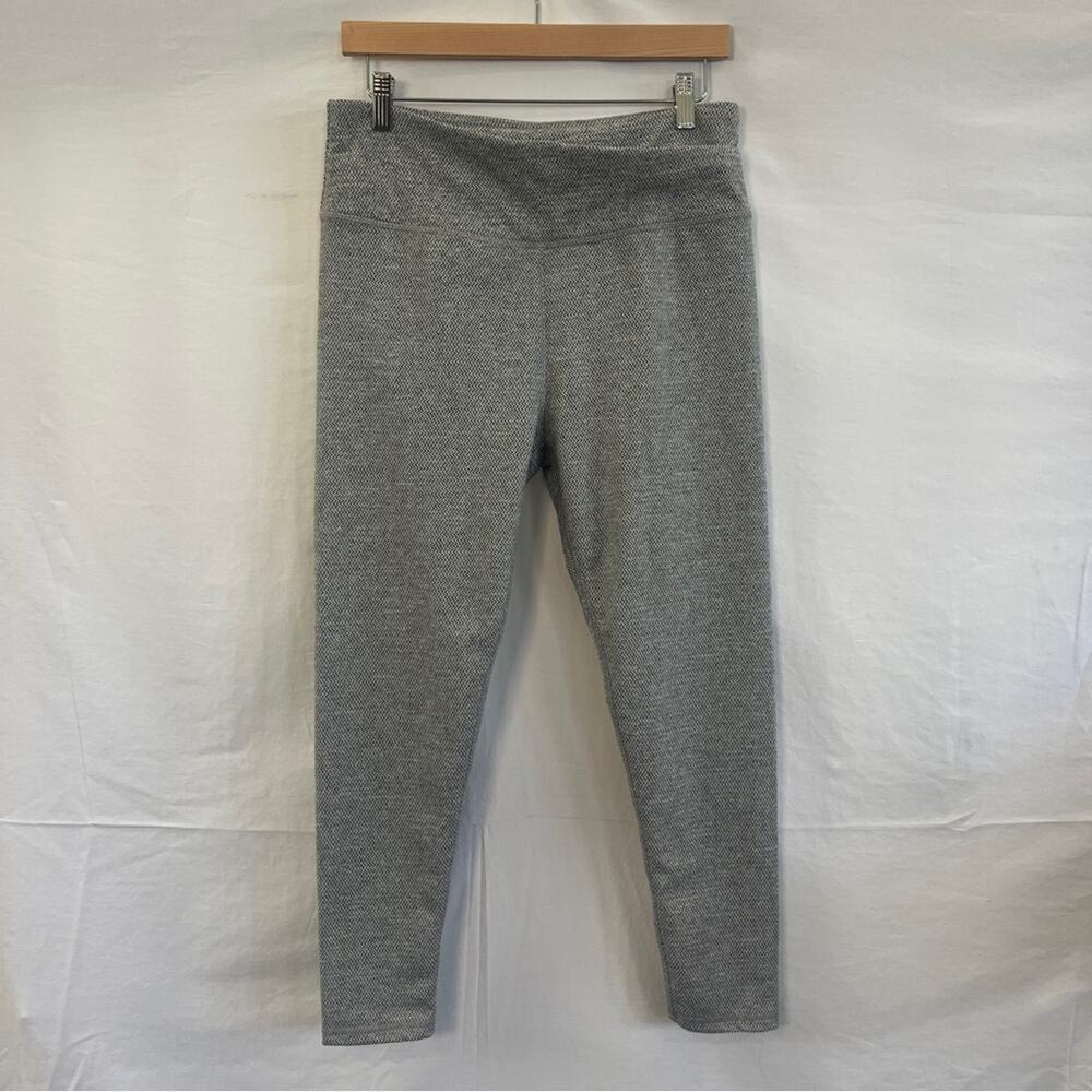 Kyodan Athletic Pants Womens Size Large Chevron Black Gray Running Workout Gym
